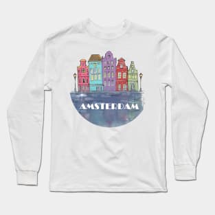 Amsterdam building Long Sleeve T-Shirt